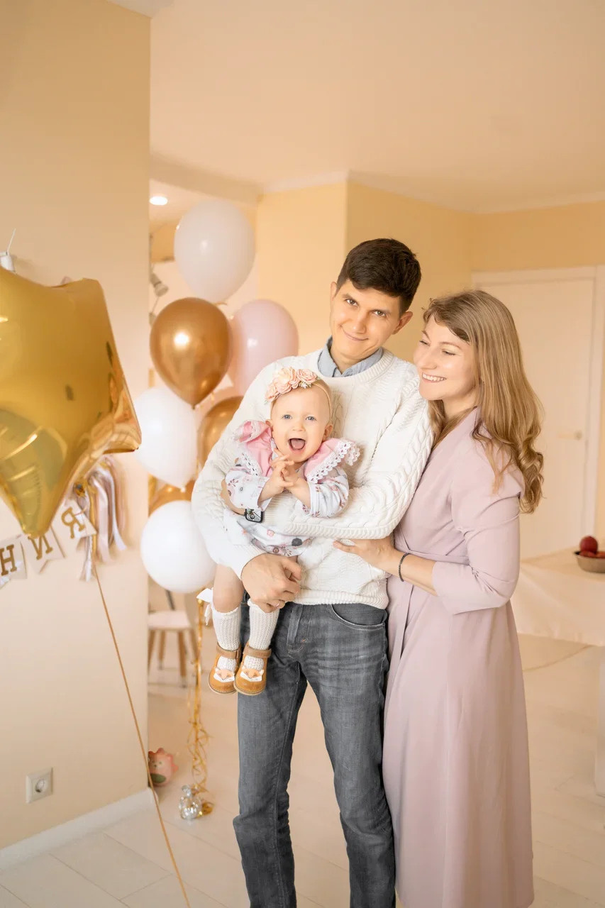 День рождения малышки Нины. Детский и семейный фотограф в Москве Галя Любимова