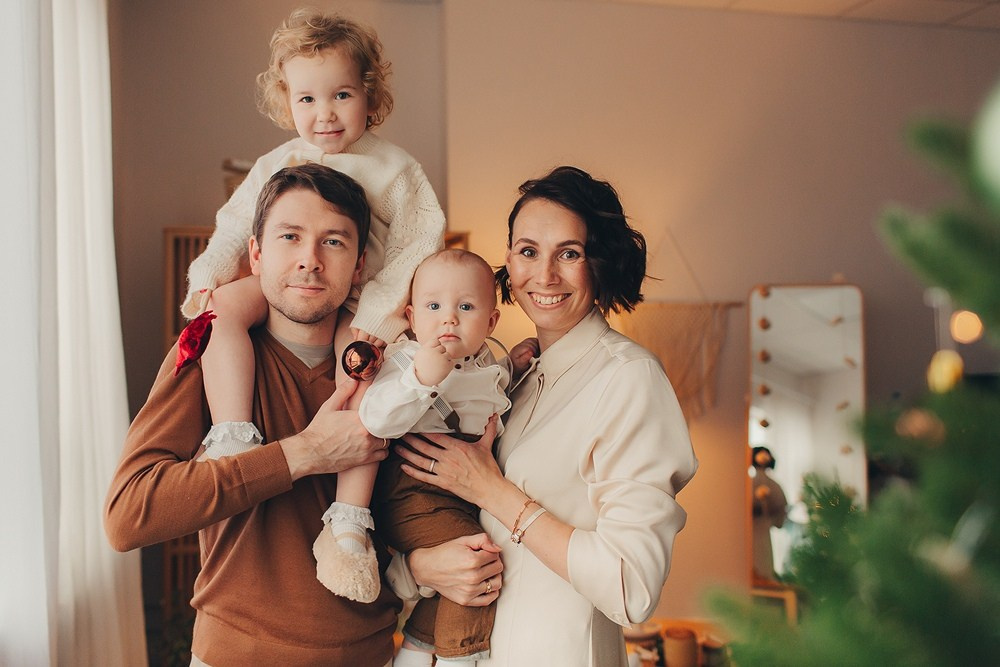 Новогодняя съёмка всей семьёй. Фотограф Евгения Мальцева, Архангельск