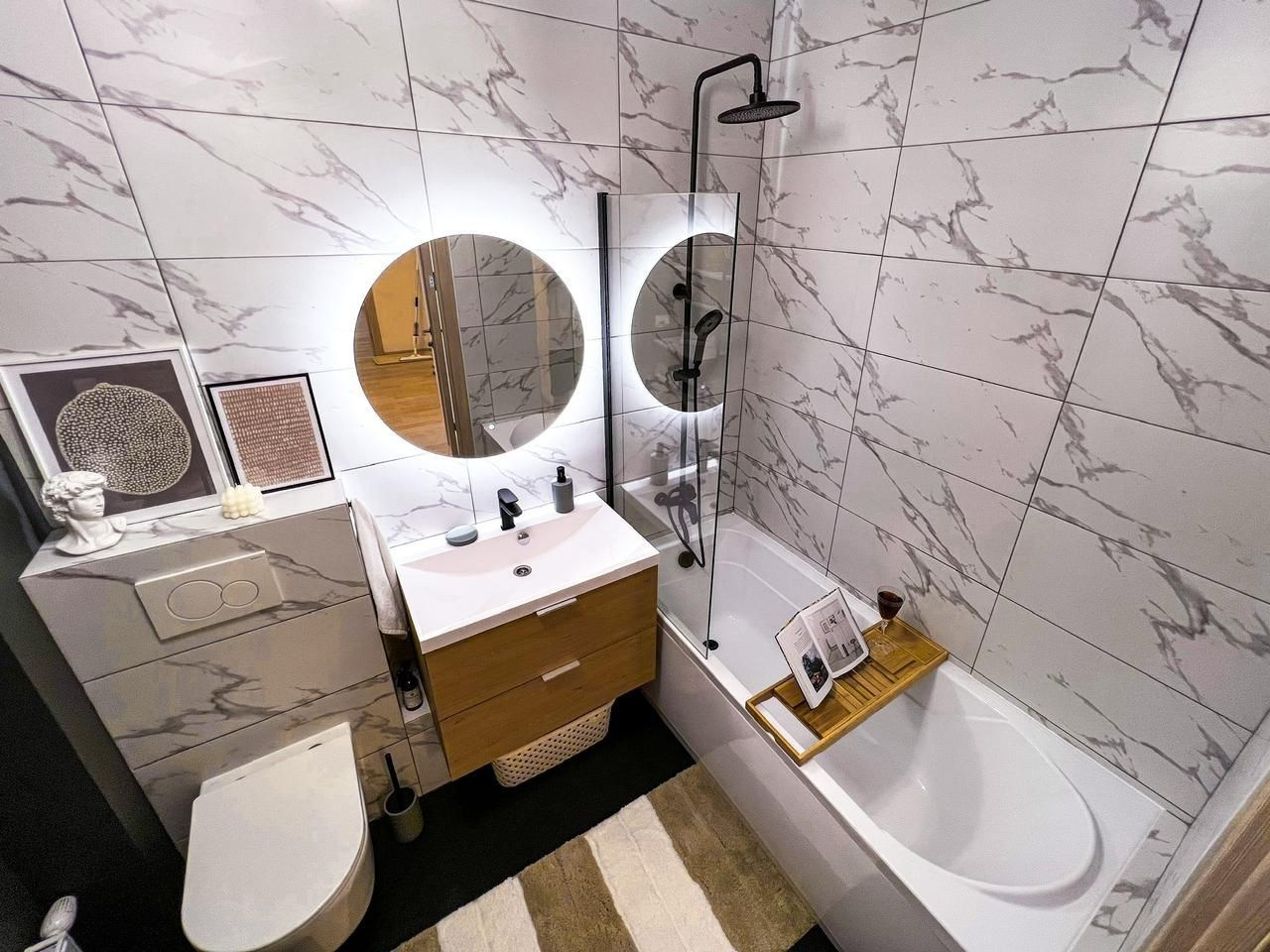 Примеры работ по дизайну ванных нашей студии. Дизайн-интерьера