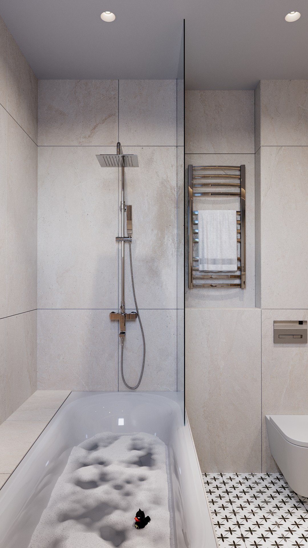 Санузлы в частном доме. Клиент: Гильмутдинов Тимур. Евгений Пырков — 3d визуализатор интерьеров и экстерьеров России