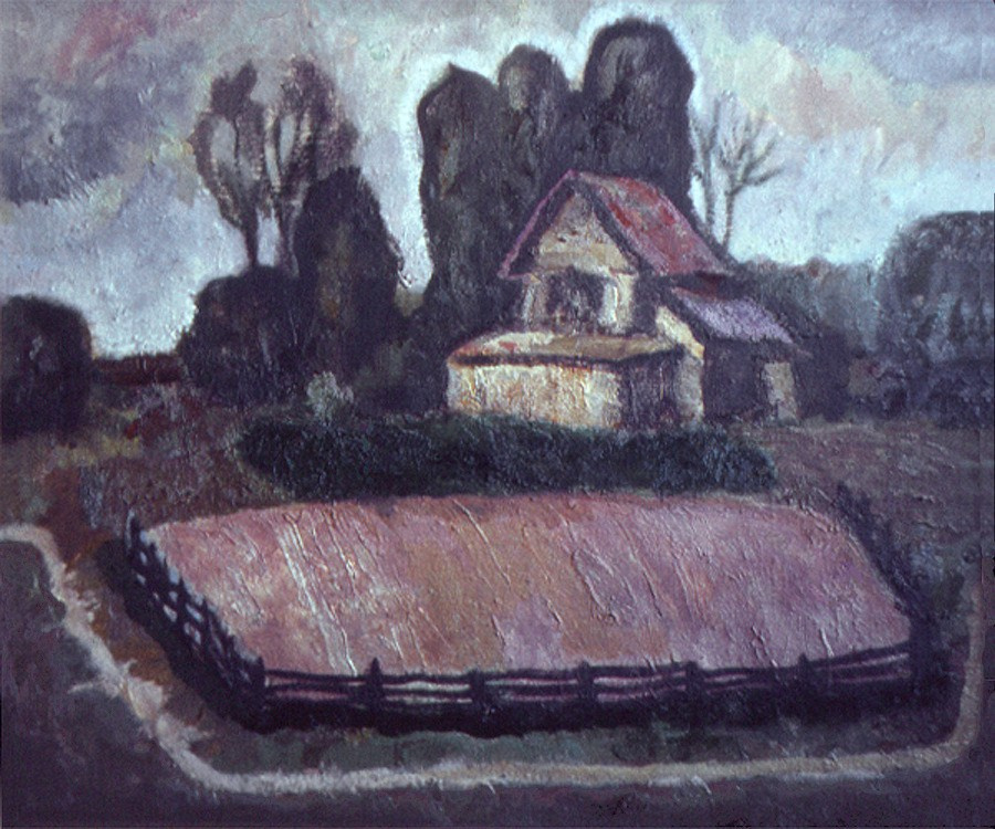 «Дом в деревне» 1987 год Частн.собр. Художник Величко Вадим Семёнович