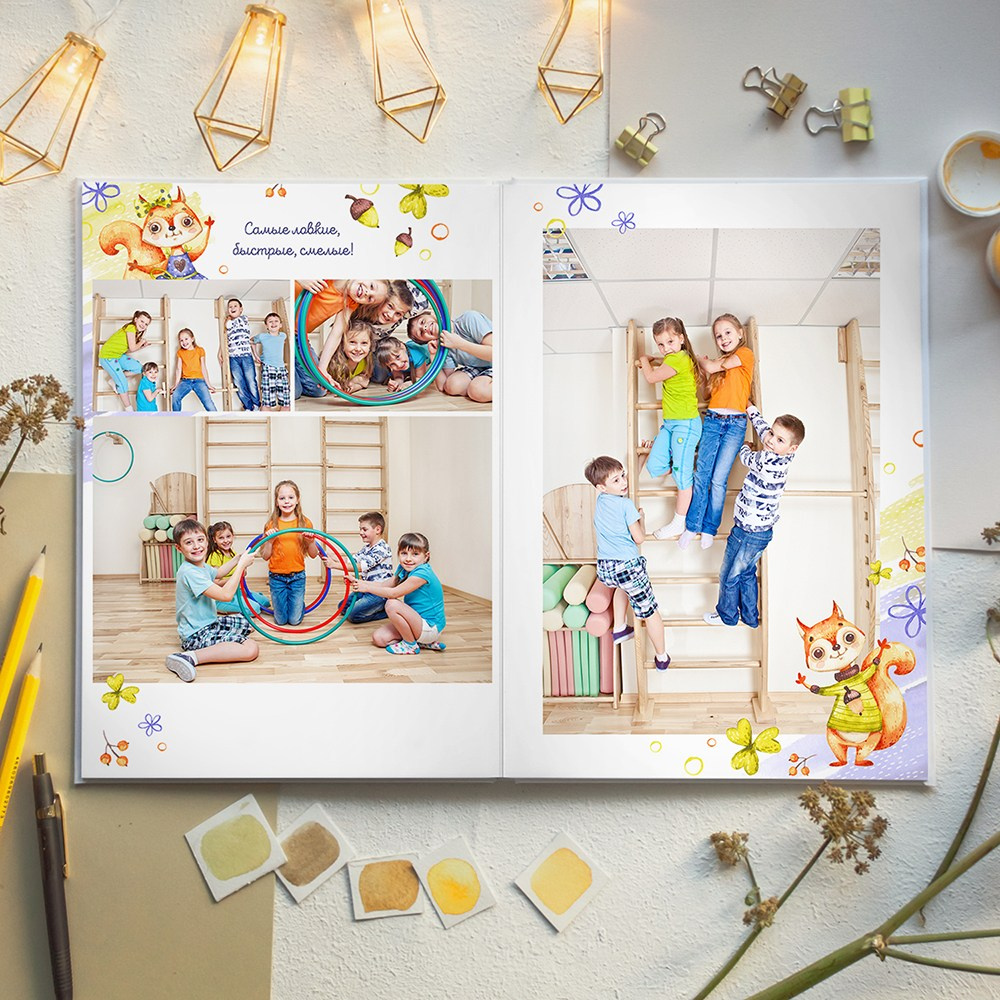 Каталог фотокниг для детского сада. Профессиональный фотограф в Подольске Елена Локтионова