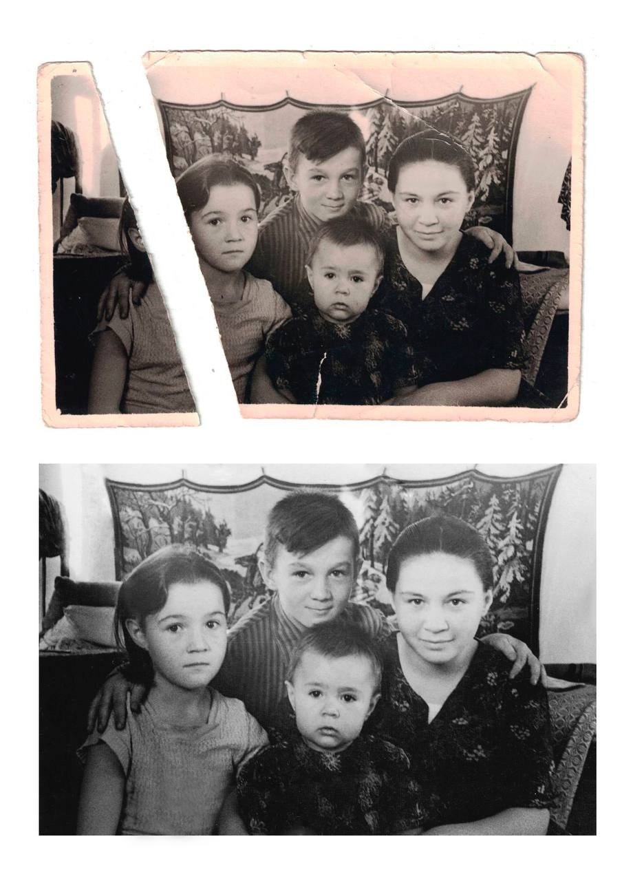 Реставрация старых фотографий. Фотограф фотосалон SO! photo&video город Находка Приморский край