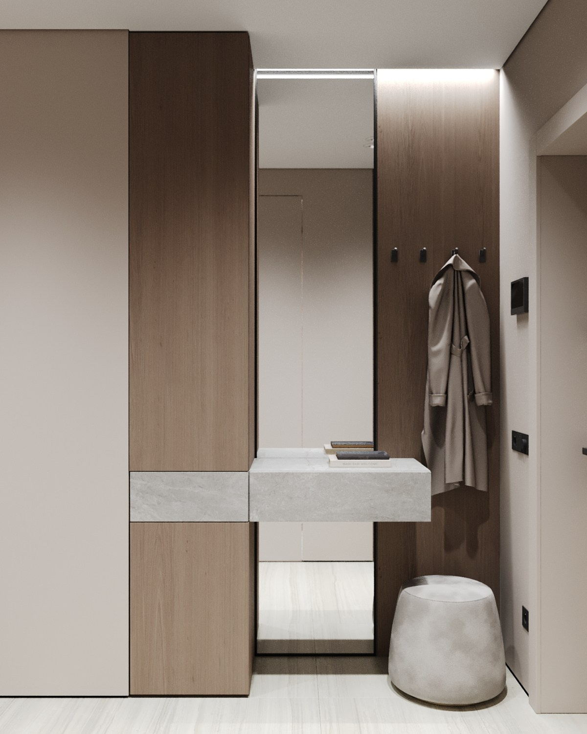 ЖК ЗилАрт 388, 64 кв.м. Kod Interiors | Дизайнер интерьеров Кораблина Кристина