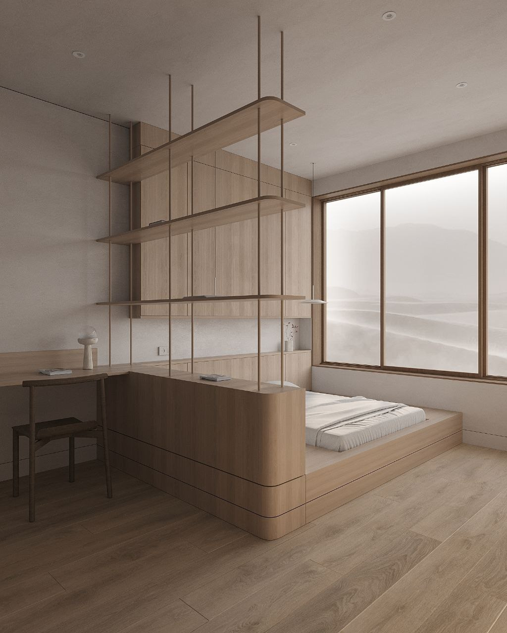 АС | Спальные комнаты в стиле джапанди. Главная