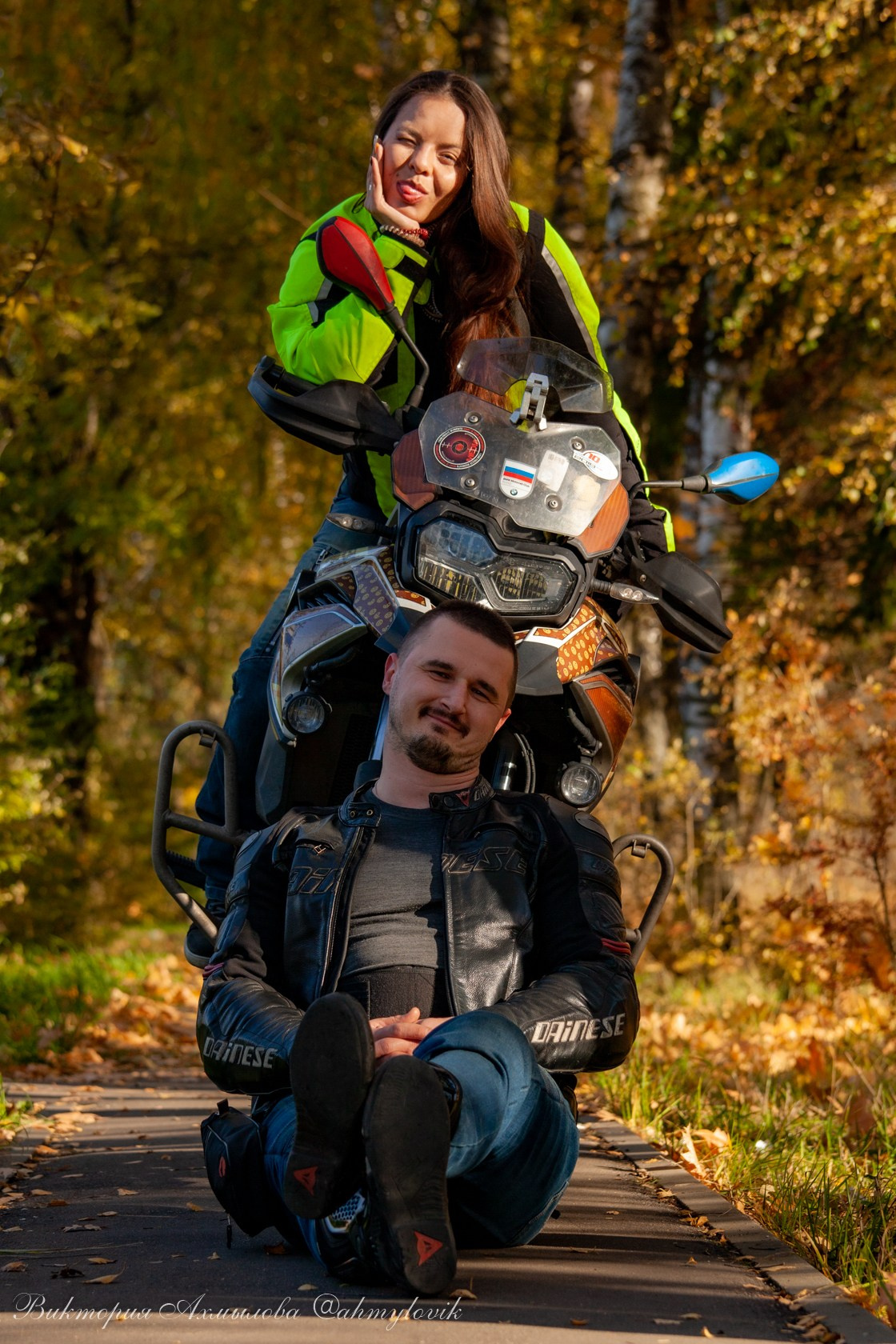 Маша Печенька (BMW GS1200). Виктория Ахмылова. Фотограф в Москве