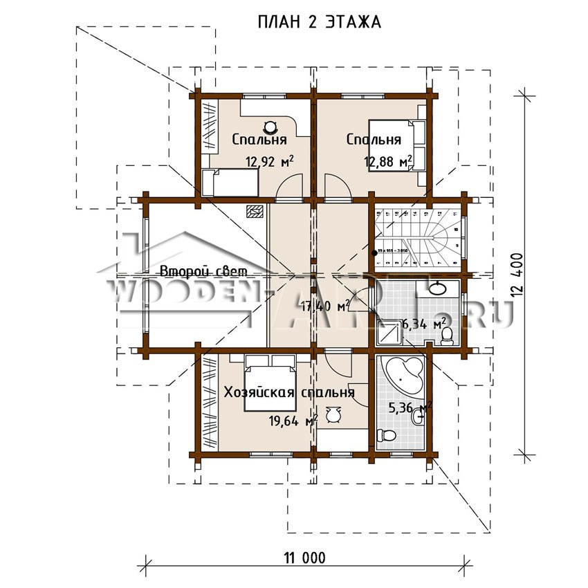 «Звенигород» 260 кв. м. Проекты деревянных домов