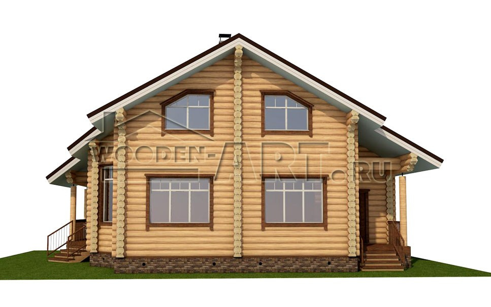 «Дмитровка» 209 кв. м. Проекты деревянных домов