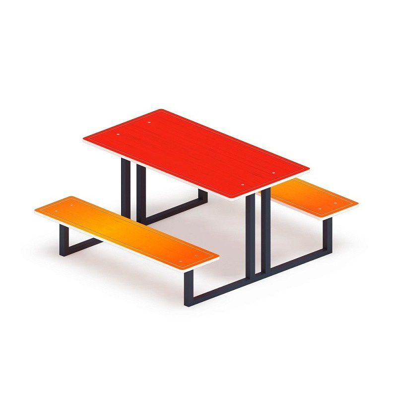 Столик детский - МФ 31.01.05-01 Габариты (ШхДхВ): 1180x1360x620 мм Зона безопасности, мм: 2180х2360