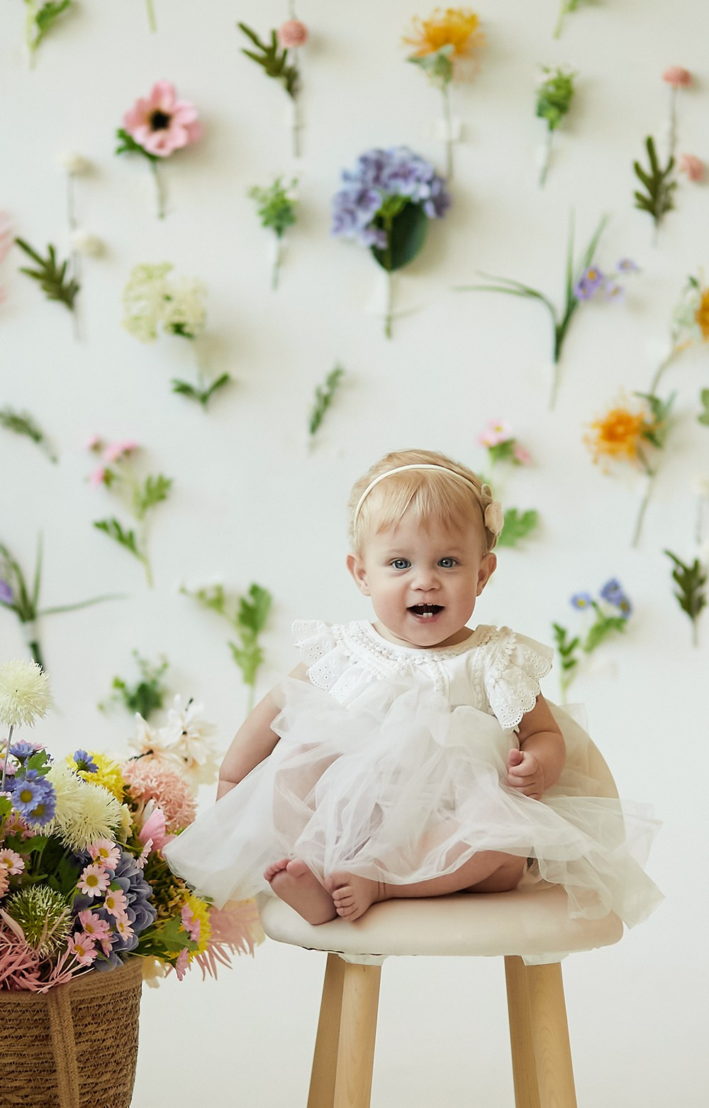 Фотосессия на годик в детской студии Kitten Краснодара, фотосъемка на годик Краснодар, красивая фотосессия Краснодар
