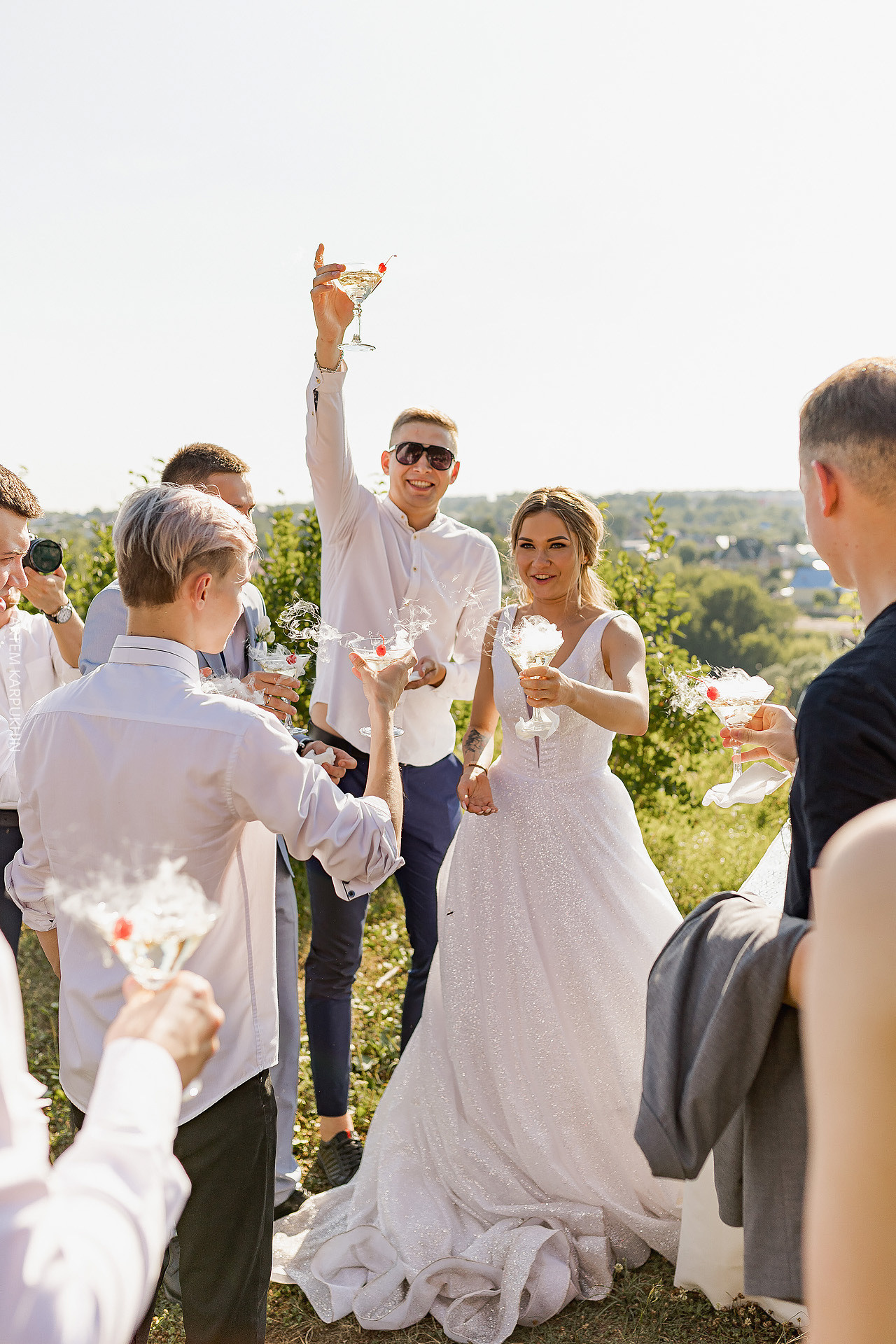 Свадебный день, фотограф в Арзамасе, Зименки парк. Фотограф городских и семейных событий Артем Карпухин