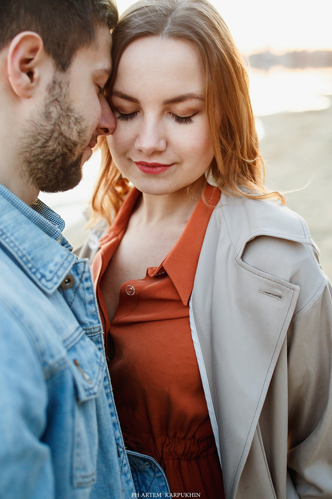 Оля и Женя. Холодный пляж. Фотограф городских и семейных событий Артем Карпухин