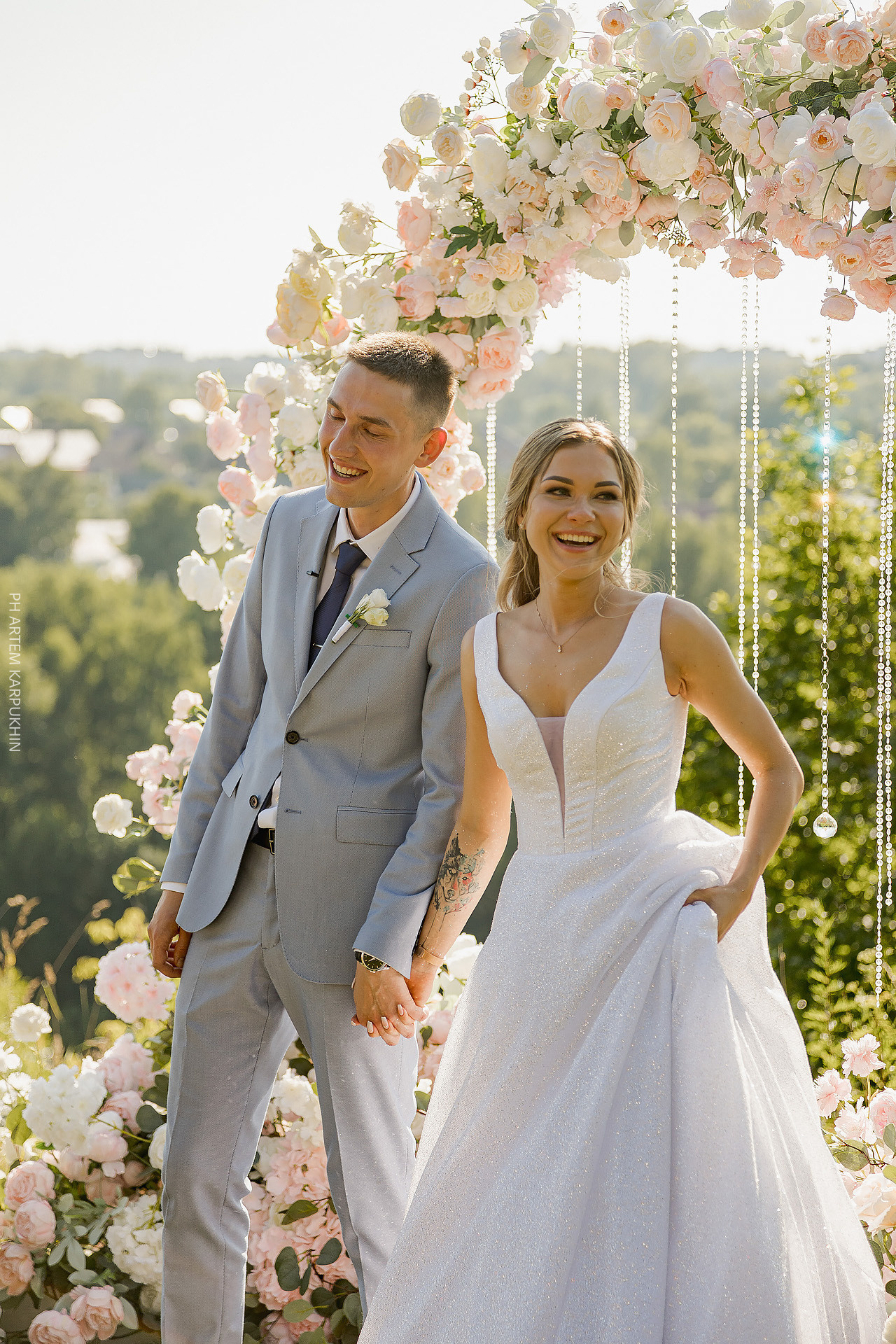 Свадебный день, фотограф в Арзамасе, Зименки парк. Фотограф городских и семейных событий Артем Карпухин