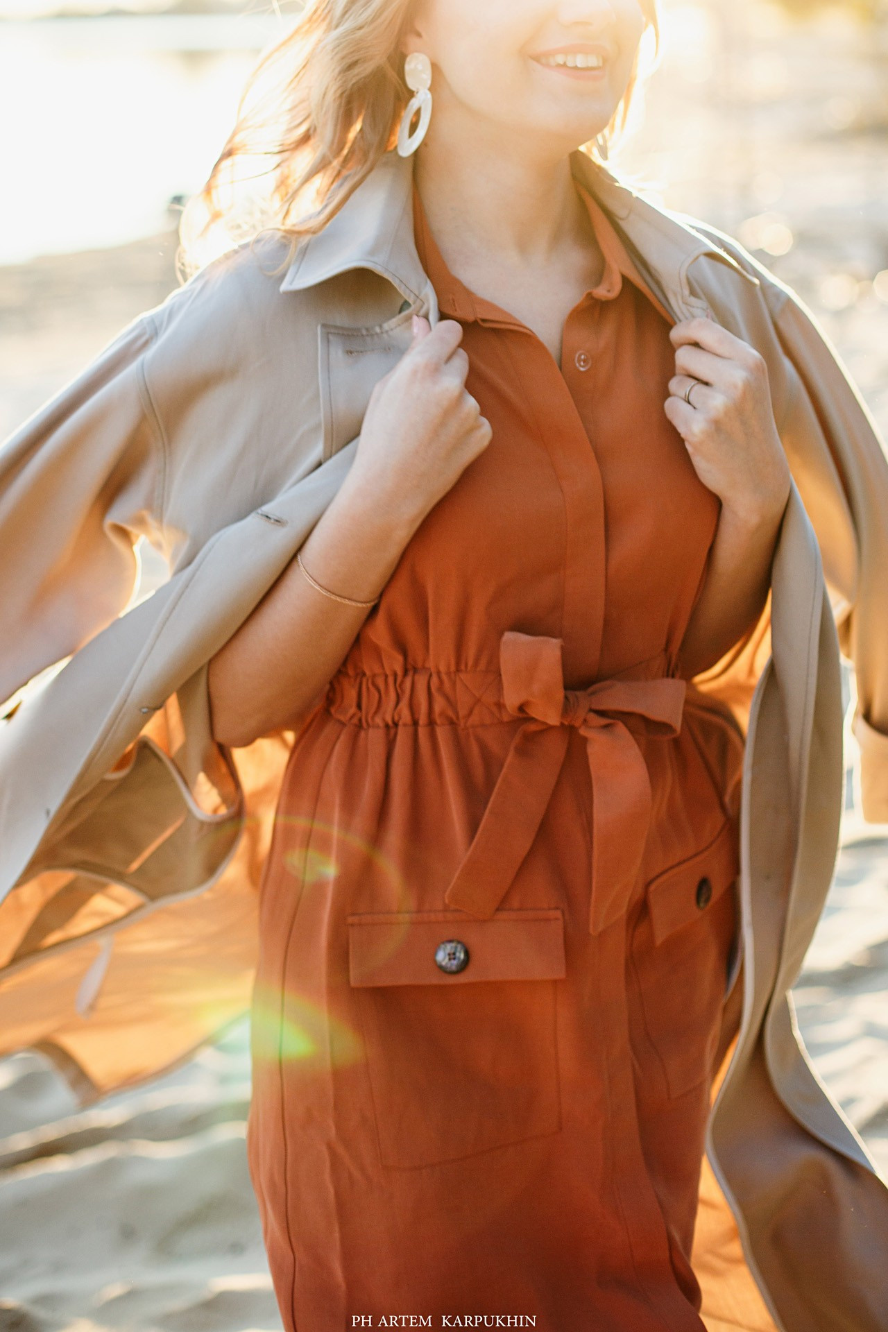 Оля и Женя. Холодный пляж. Фотограф городских и семейных событий Артем Карпухин