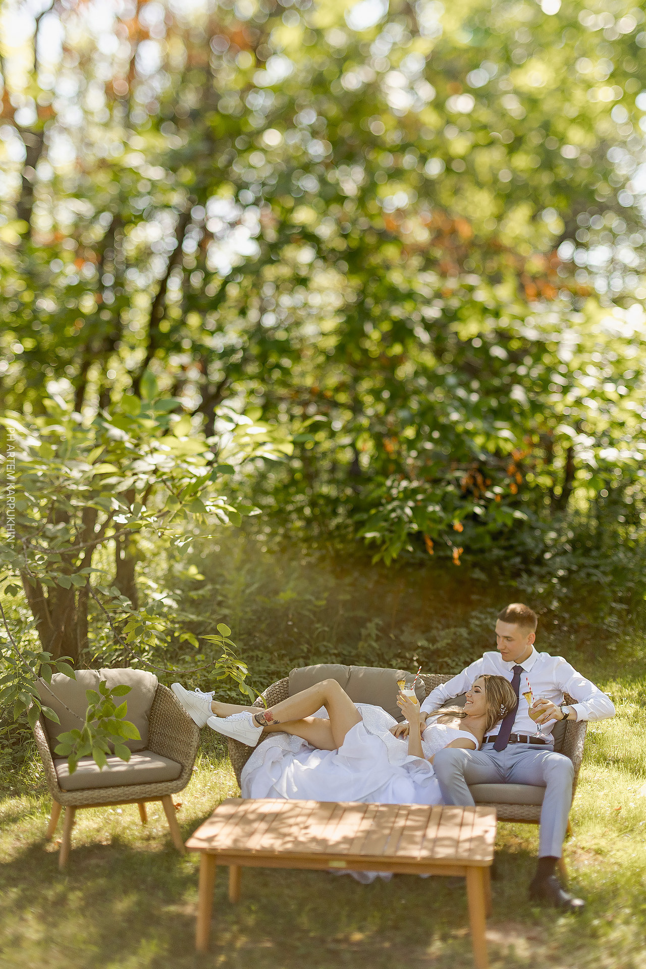 Свадебный день, фотограф в Арзамасе, Зименки парк. Фотограф городских и семейных событий Артем Карпухин