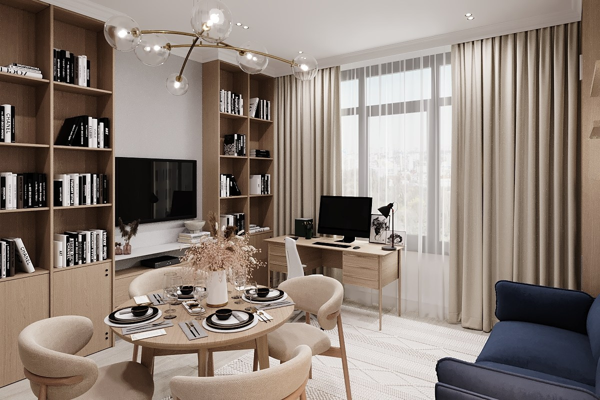 Москва, ЖК Nagatino i-Land. Modern Muf студия дизайна интерьера