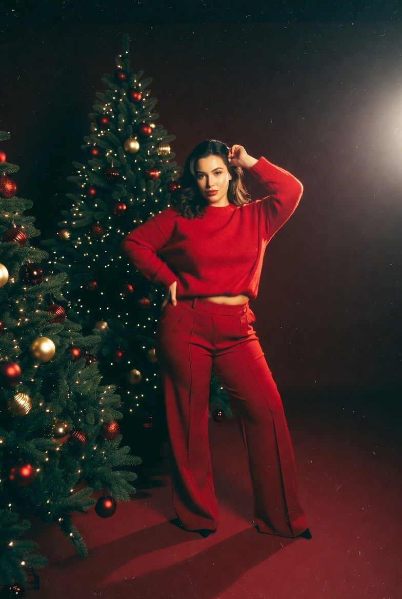 Плюс сайз в красном