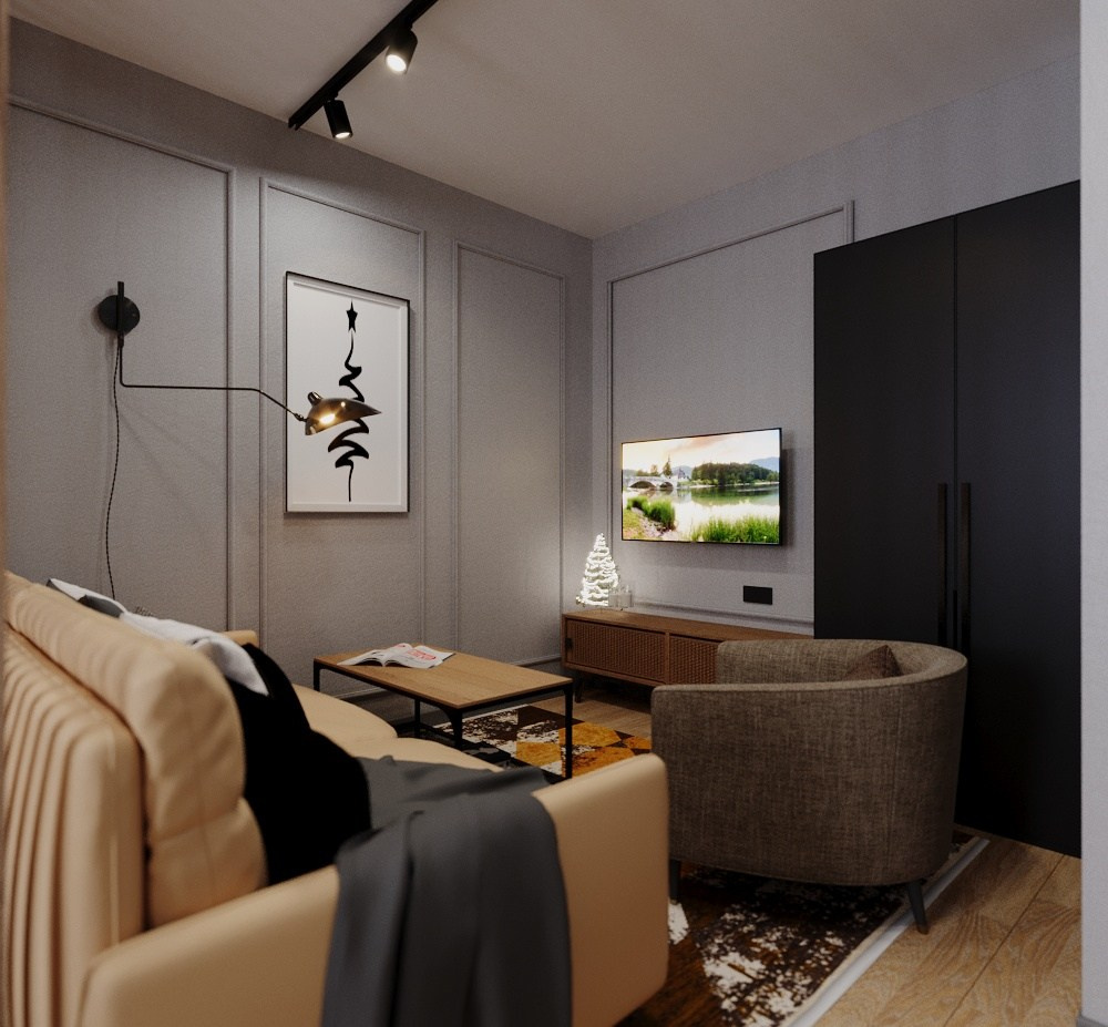 Спальня/гостиная для молодого человека. Наталья Наследова