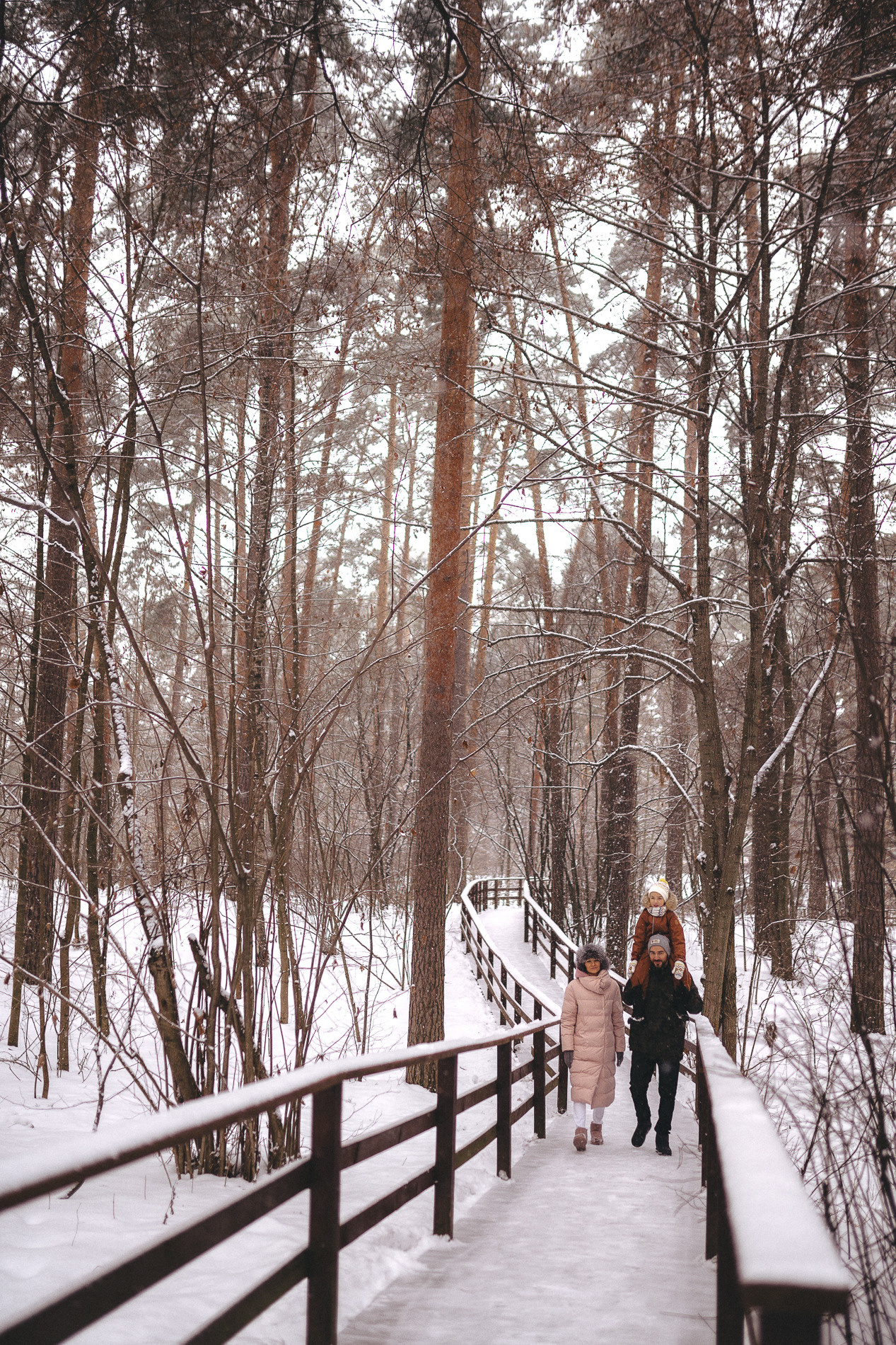 В зимнем лесу. Фотограф Москва Семейные фотосессии Детские фотосессии
