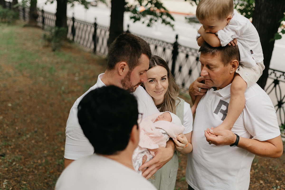 Выписка из роддома. Фотограф Москва Семейные фотосессии Детские фотосессии