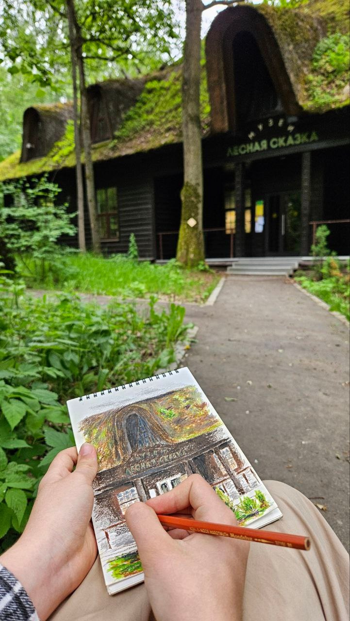 Пленэр в Бутовском лесу. Изостудия «Мы рисуем!» ♥ Южное Бутово, Москва