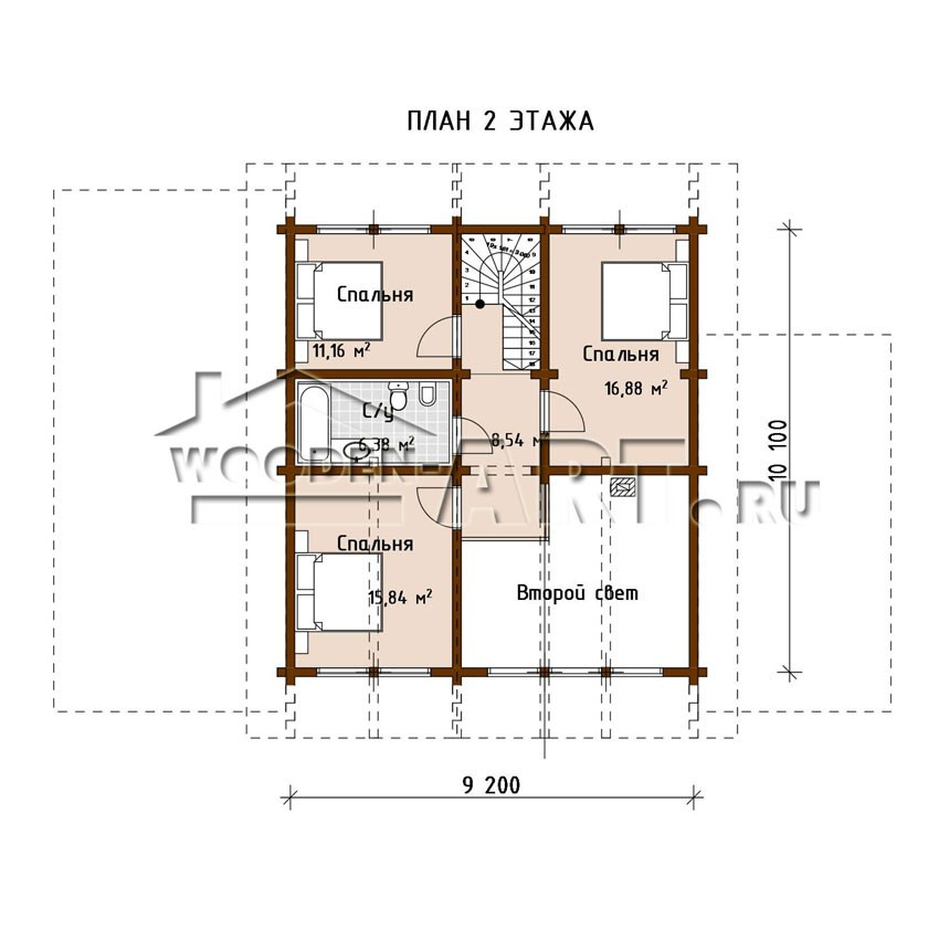 «Сосны» 256 кв. м. Проекты деревянных домов