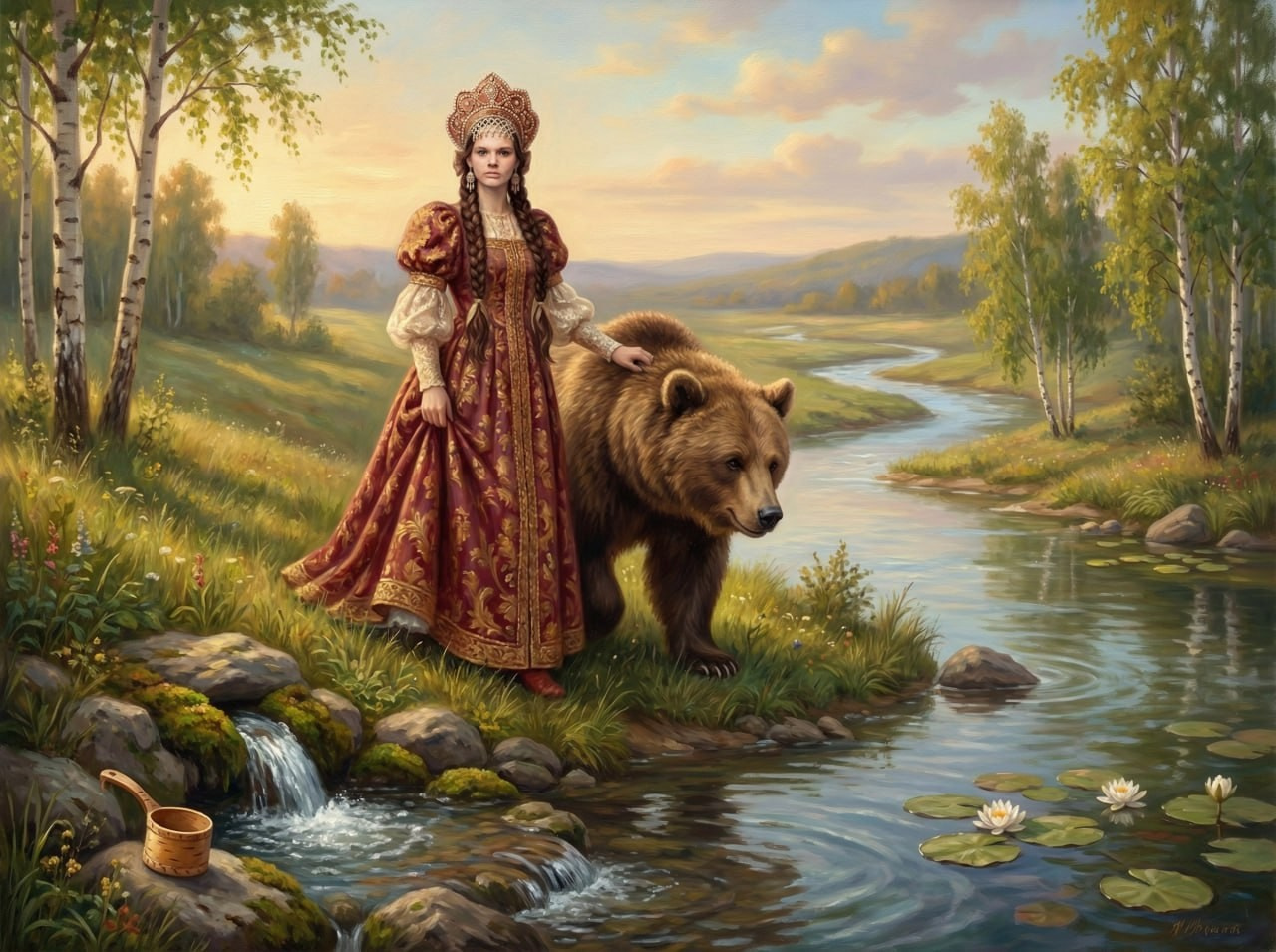 Варюша и медведь. Шаблоны и дизайны выпускных альбомов и фотокниг