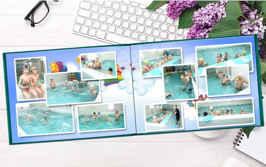 Фотокнига постраничная. Детская выездная фотостудия