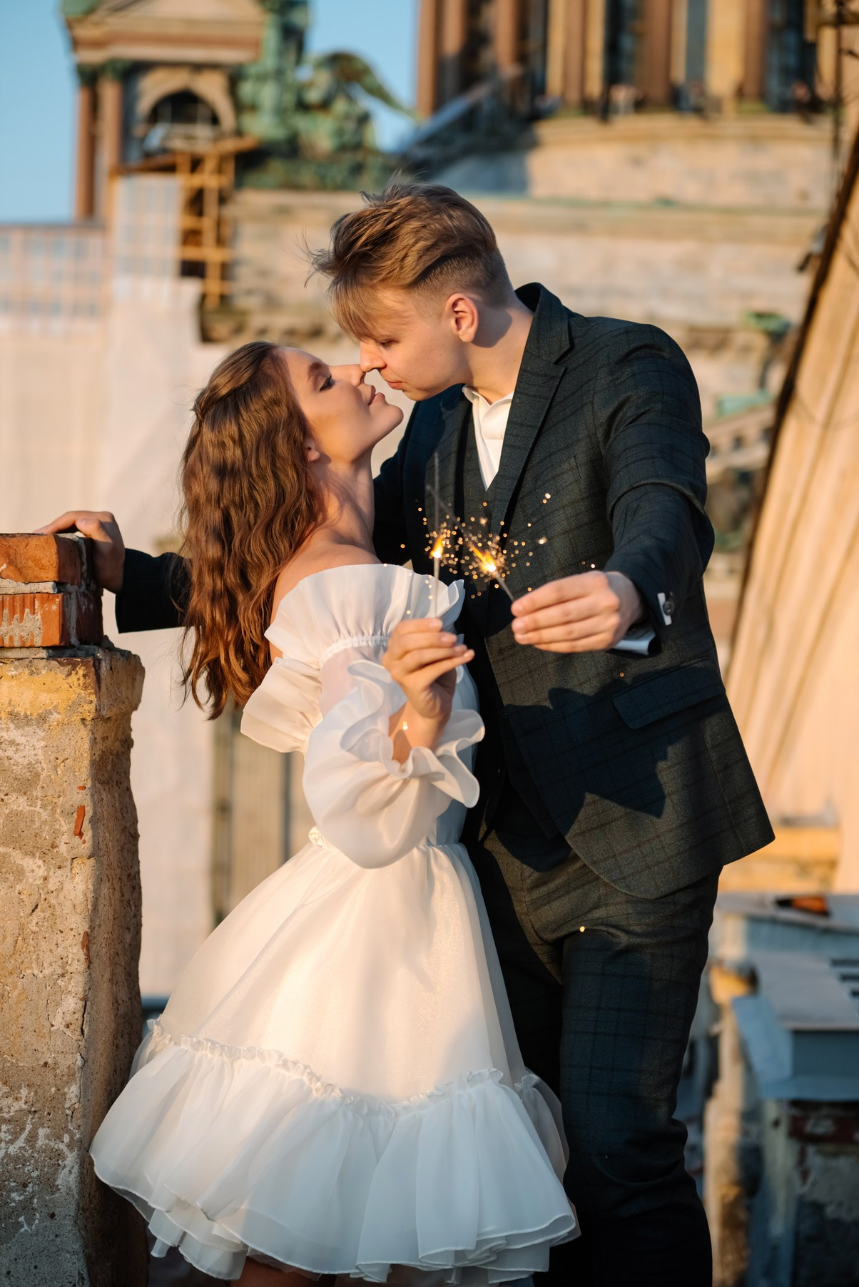 Крыша Исаакиевский собор. Свадебный и сеейный фотограф в Санкт-Петербурге Елена Худякова