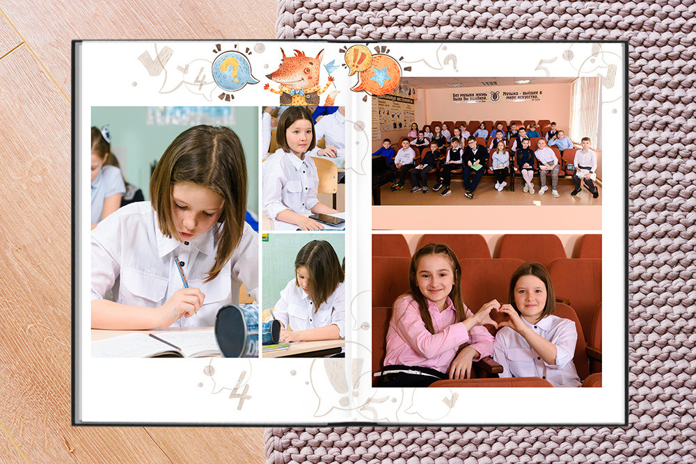 Выпускной альбом для 4 класса. Студия выпускных альбомов Ольги Галкиной. Томск