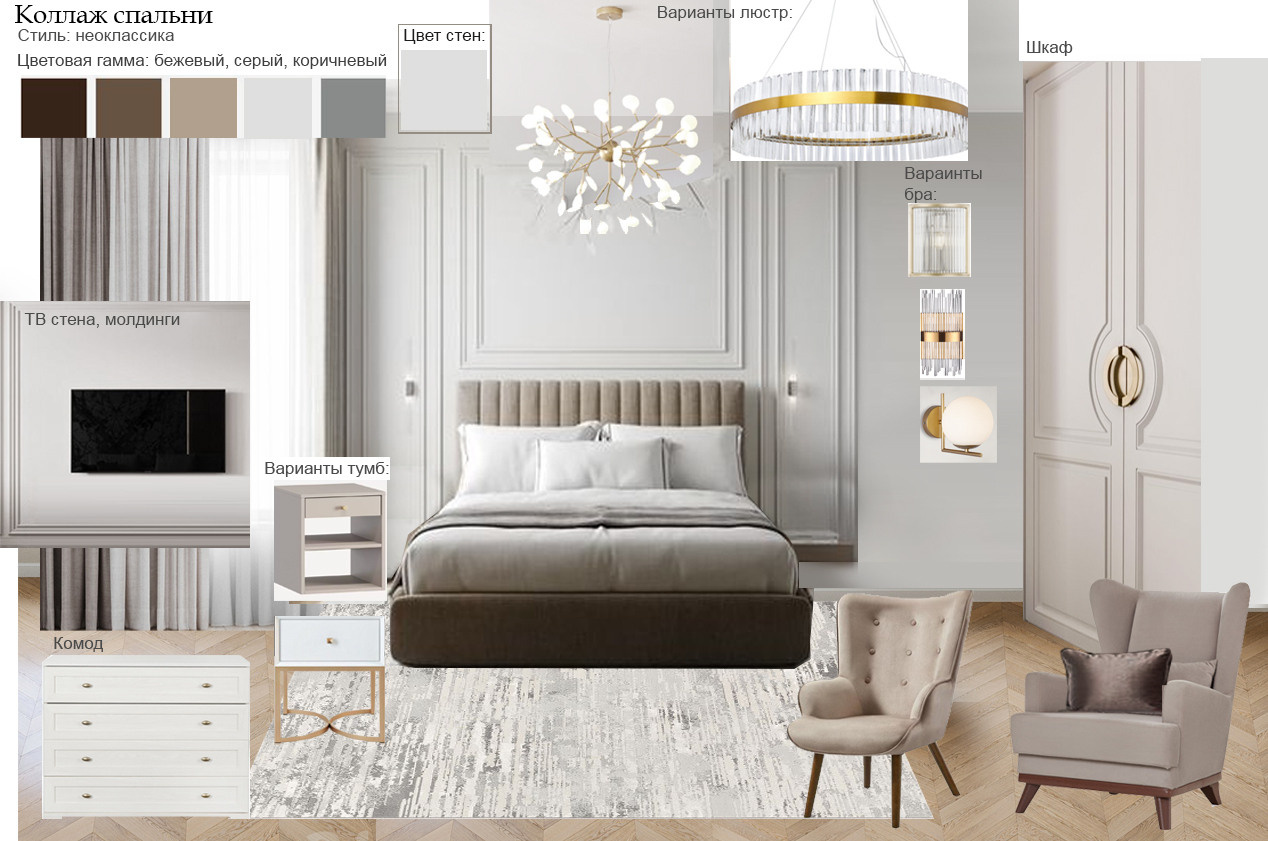 Дизайн-проекты в 2D графике (в коллажах). Lina architector | Дизайн интерьера