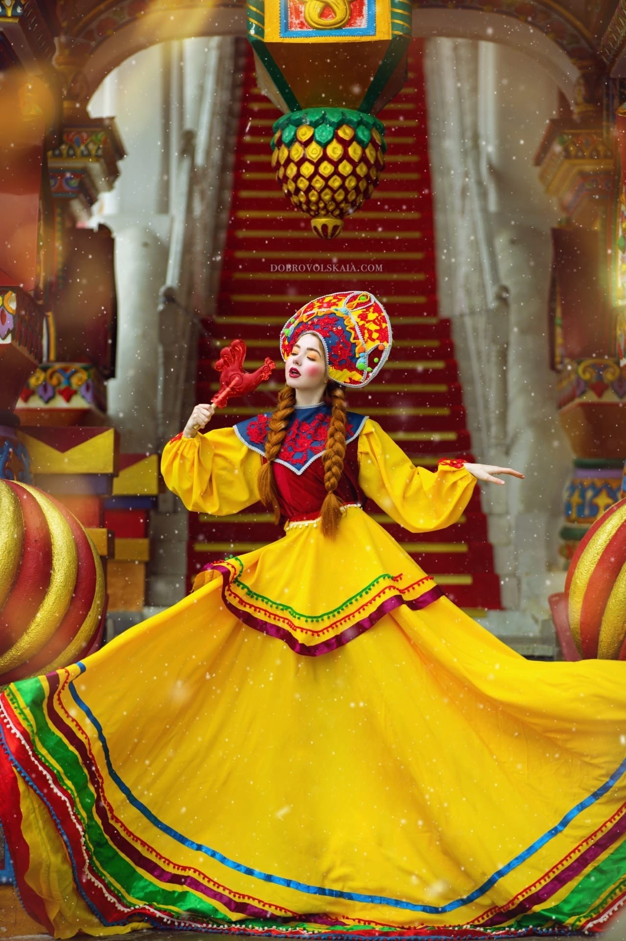 Масленица. Русские народные костюмы в Москве