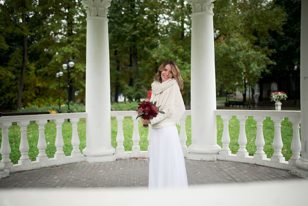 Осенняя свадьба в дождь. Семейный и портретный фотограф в Москве Елена Флегант