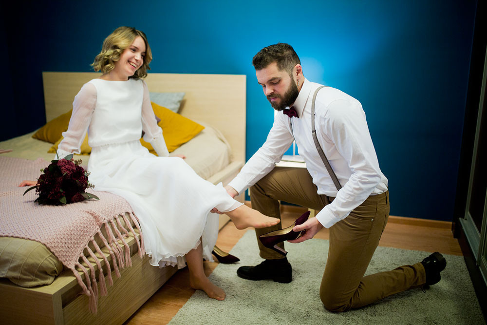 Осенняя свадьба в дождь. Семейный и портретный фотограф в Москве Елена Флегант