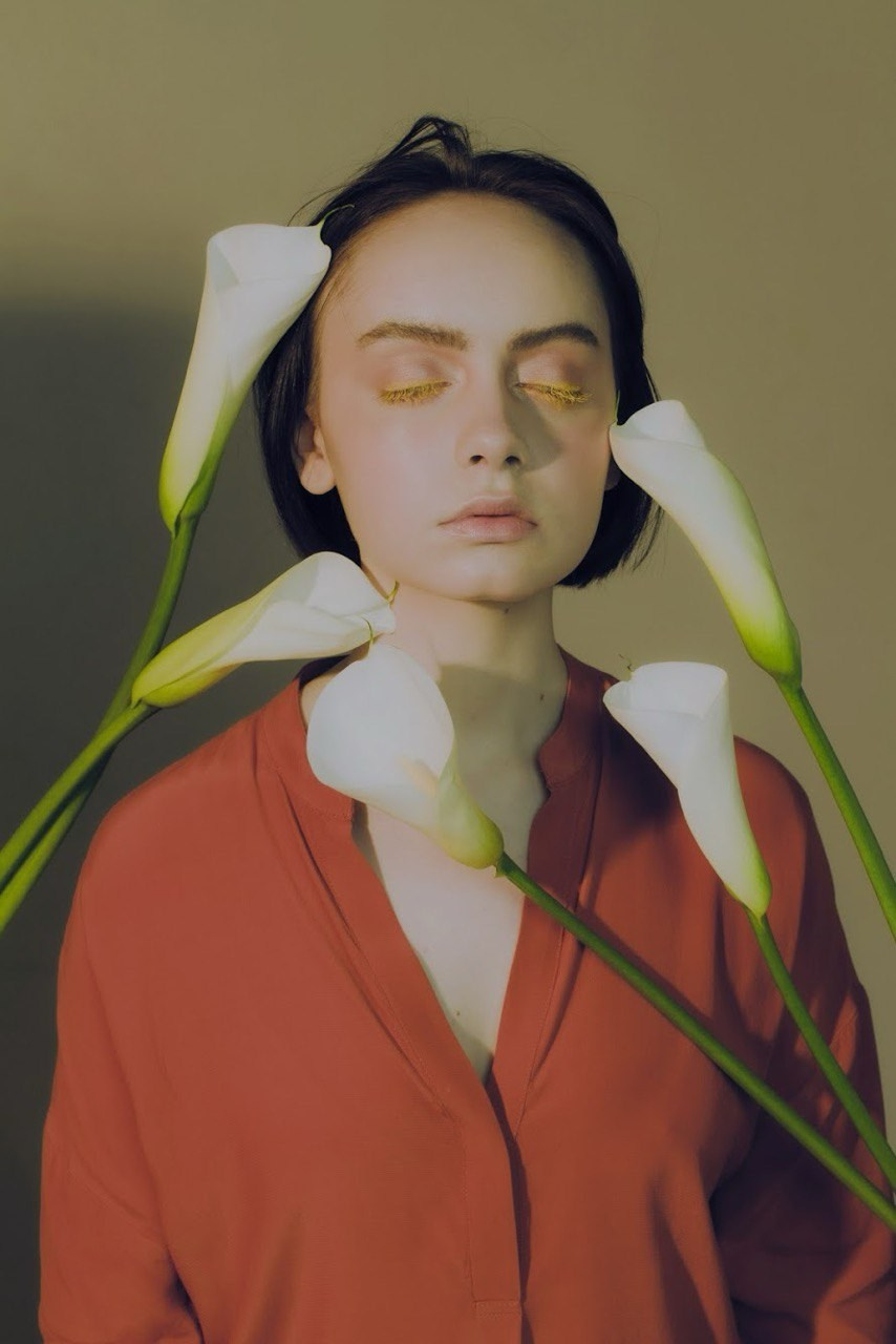 Girl with flowers. Визажист Санкт-Петербург / Москва Ксения Токарева