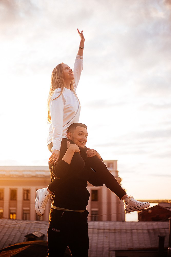 Лав стори на крыше. Детский и семейный фотограф, фотограф мероприятий Нижний Новгород