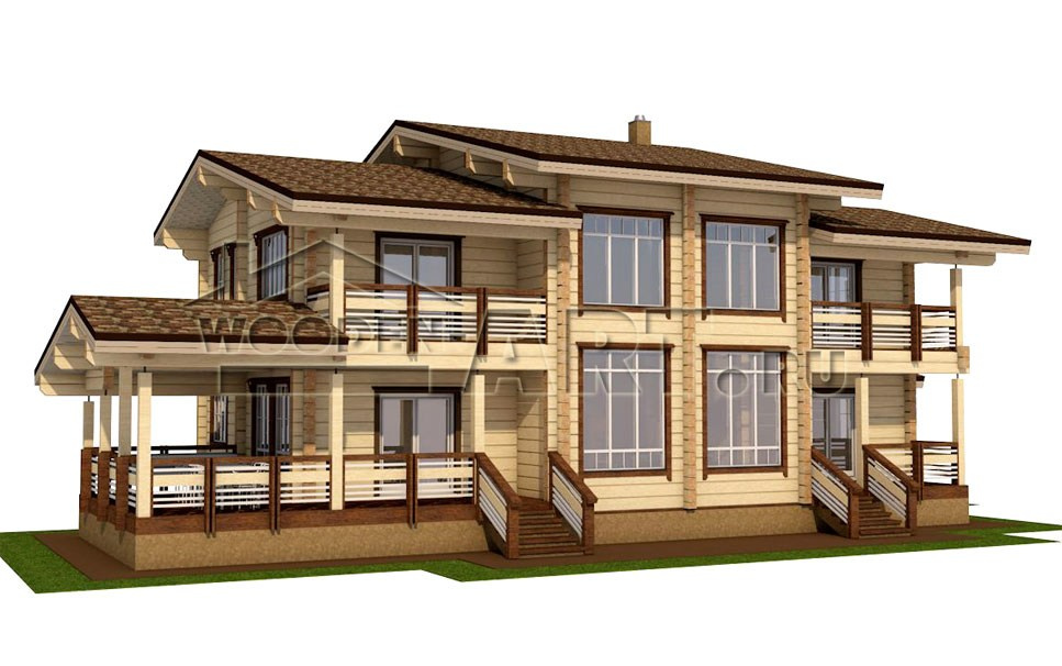 «Байкал» 450 кв. м. Проекты деревянных домов