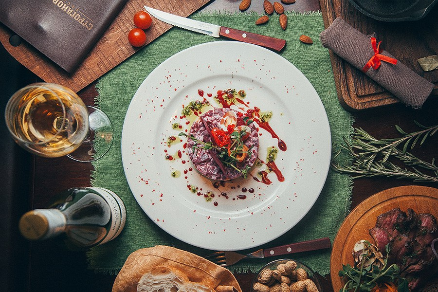 Съемка для ресторана Строганов-гриль