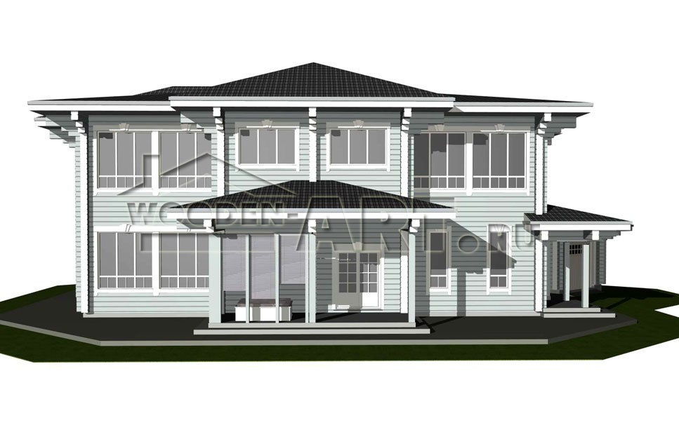 «Жуковка» 546 кв. м. Проекты деревянных домов
