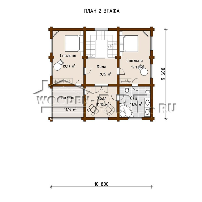 «Съяново» 341 кв. м. Проекты деревянных домов