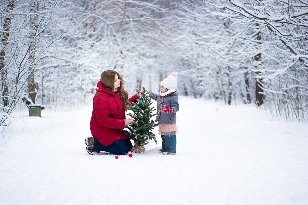 Зима в лесу. Фотосессия беременности — Крылова Натали — Москва