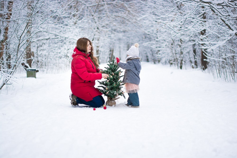 Зима в лесу. Фотосессия беременности — Крылова Натали — Москва