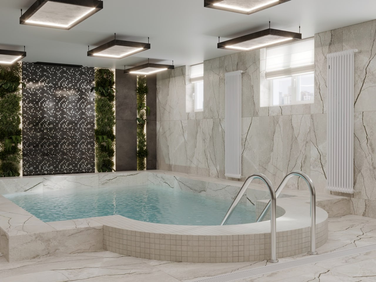 Редизайн зала в сауне «Империя», г. Ангарск, 2021 г. Архитектор — дизайнер Москва