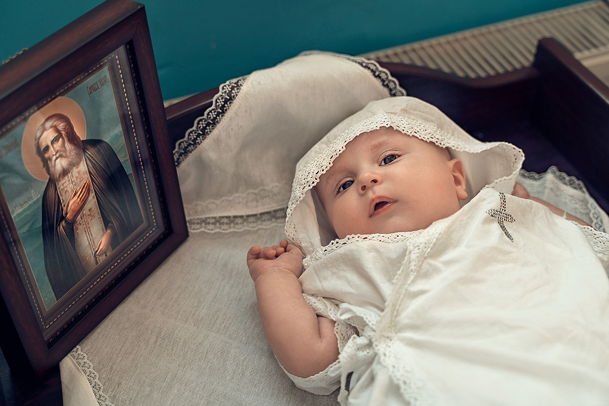 Крещение в Казанском храме с. Гремячее. Церковный фотограф Севастополь