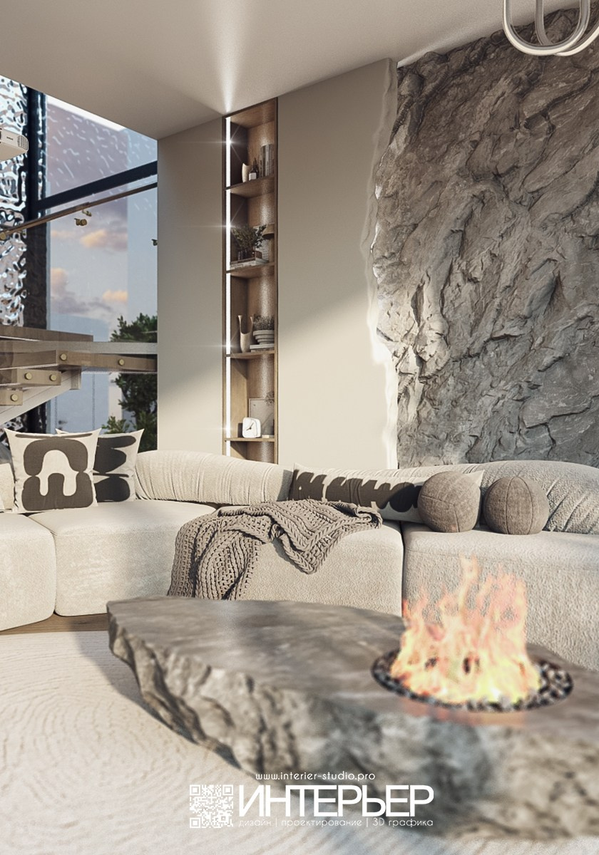 Дизайн-проект Дома Константина и Олеси. Дизайн интерьера, 3D визуализация и 3D моделирование. Создание проектов и чертежей. КМВ: Кисловодск, Пятигорск, Ессентуки и удаленно