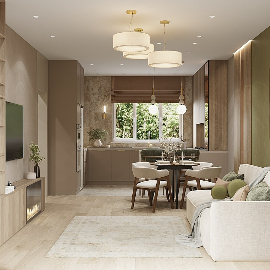 дизайн интерьера загородного дома