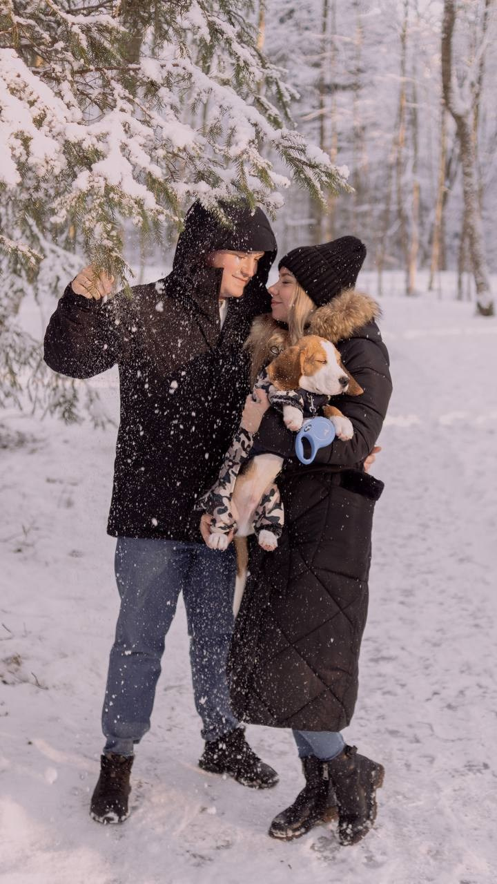 Юля Дима и малыш Оскар