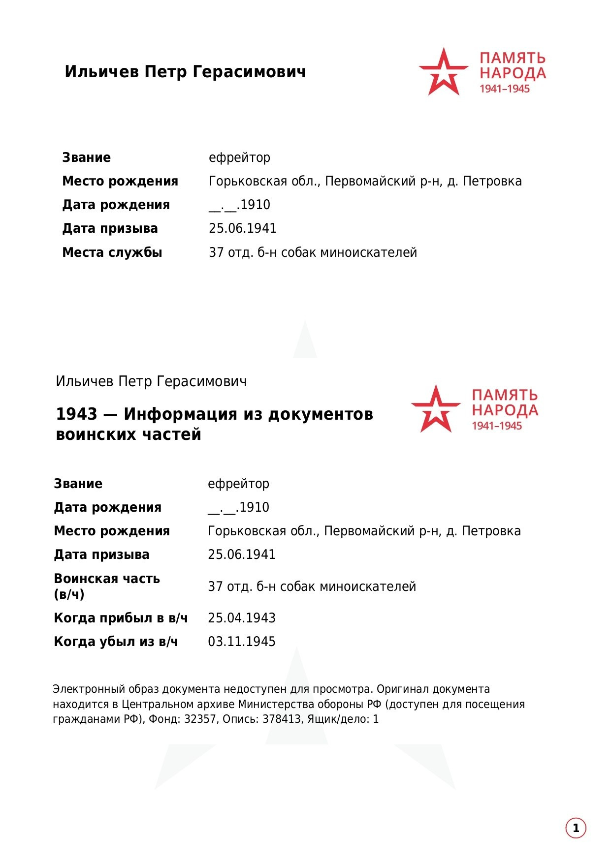 Ильичев Петр Герасимович. НРОО КЦ "Собаковод"