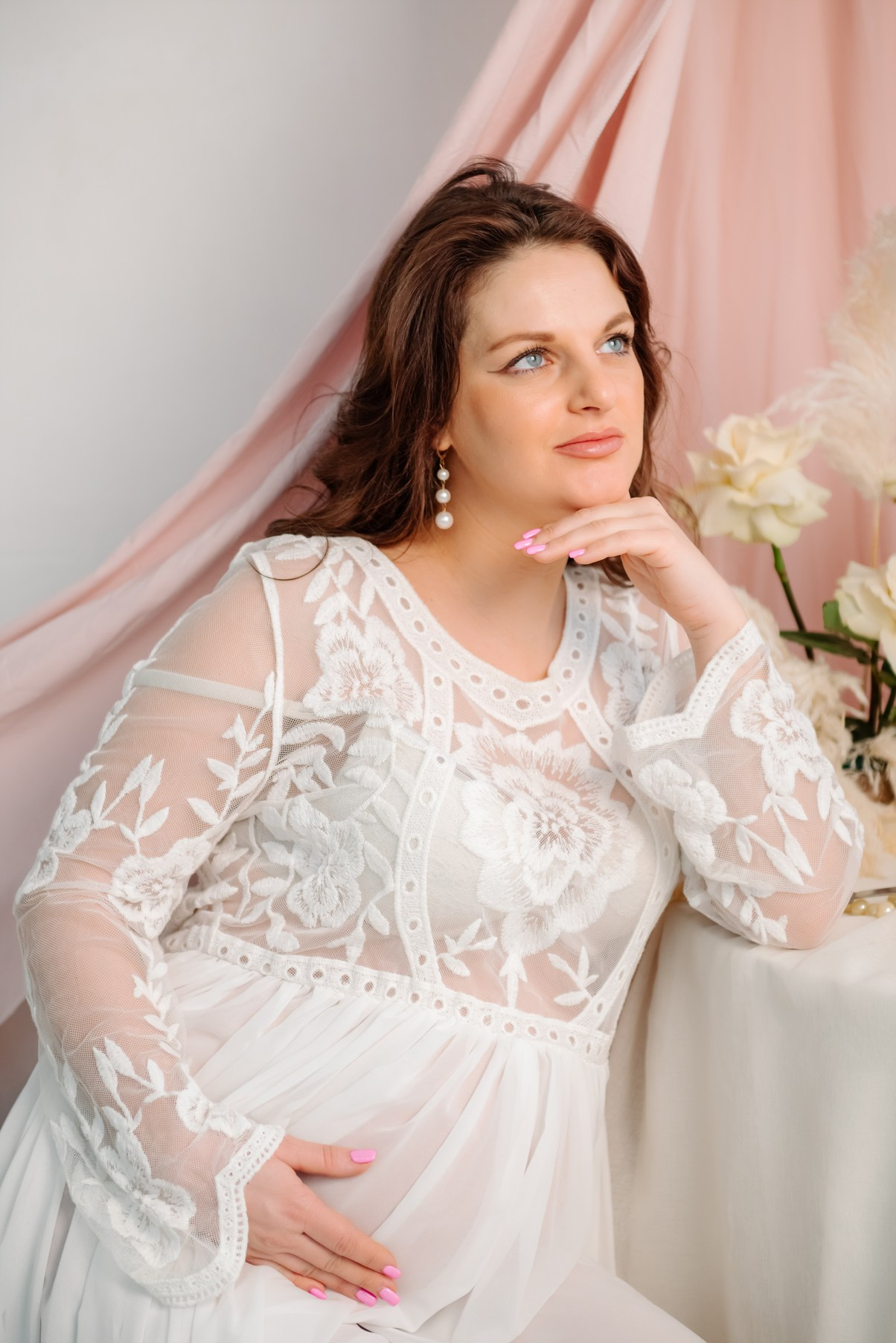 Беременность. Лена в цветах. Свадебный и сеейный фотограф в Санкт-Петербурге Елена Худякова