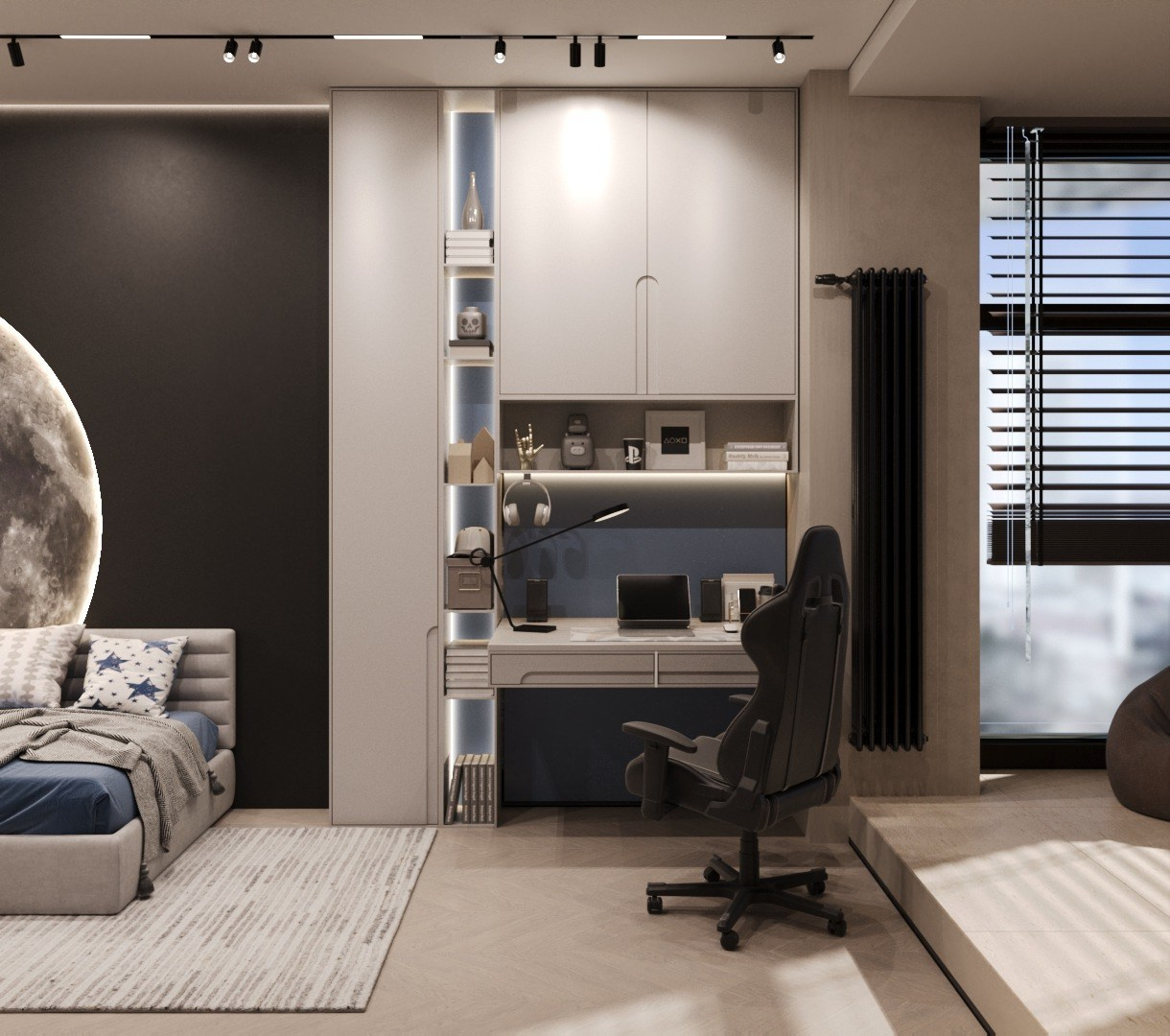 Квартира 135 м². г. Красноярск. ПРОЕКТИРОВАНИЕ ИНТЕРЬЕРОВ И АРХИТЕКТУРНЫХ РЕШЕНИЙ В СТУДИИ SHELOFAST DESIGN